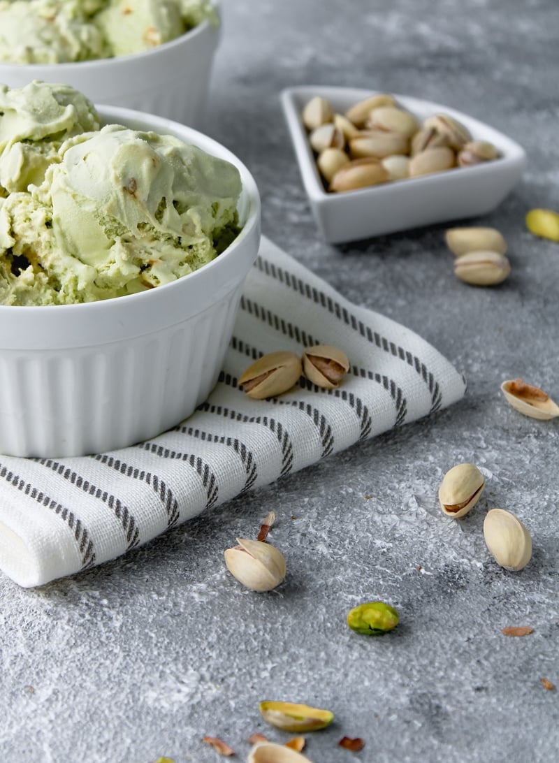 Japanese Matcha Ice Cream with Red Bean Paste
